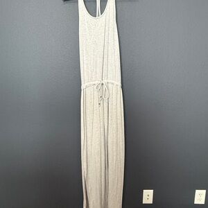 Athleta Light Gray Activewear Maxi Dress